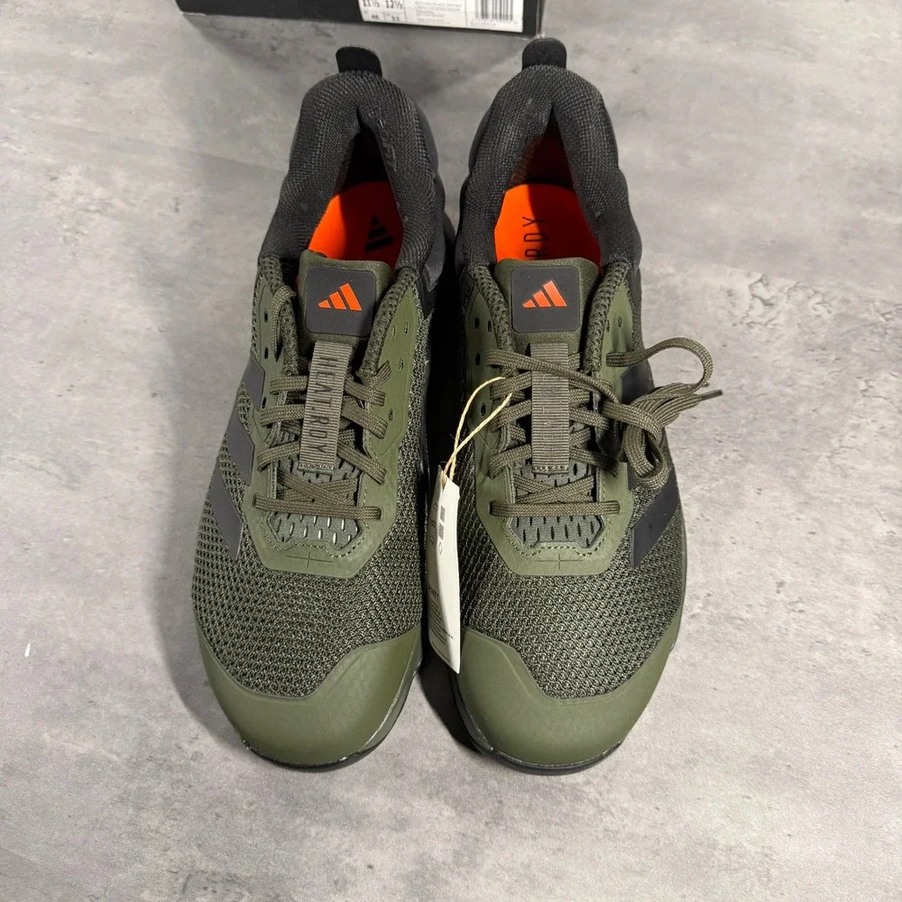 adidas Dropset 3 Trainers Mens 11.5 Black Green Orange HEAT.RDY Training JR1671